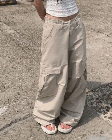 Petty Big Cargo Two Buckle Wide Pants